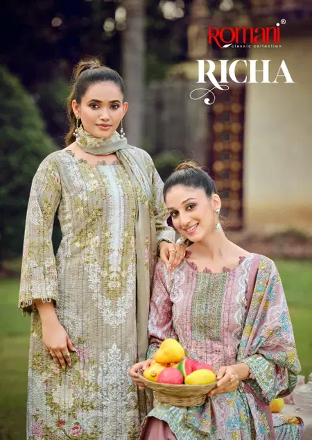 Richa By Romani Mal Cotton Printed Dress Material Suppliers In India